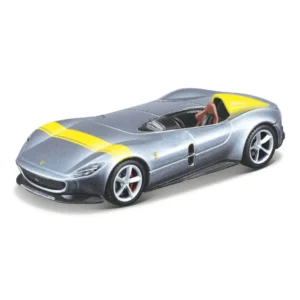 Bburago - Ferrari Monza SP1 silver with Acrylic case 1:24