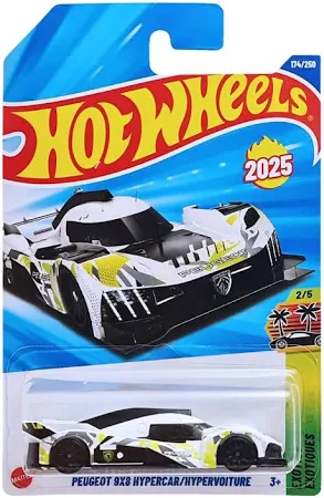 [Hot Wheels] Peugeot 9X8 Hypercar & Hoto Roto (Pack of 2)