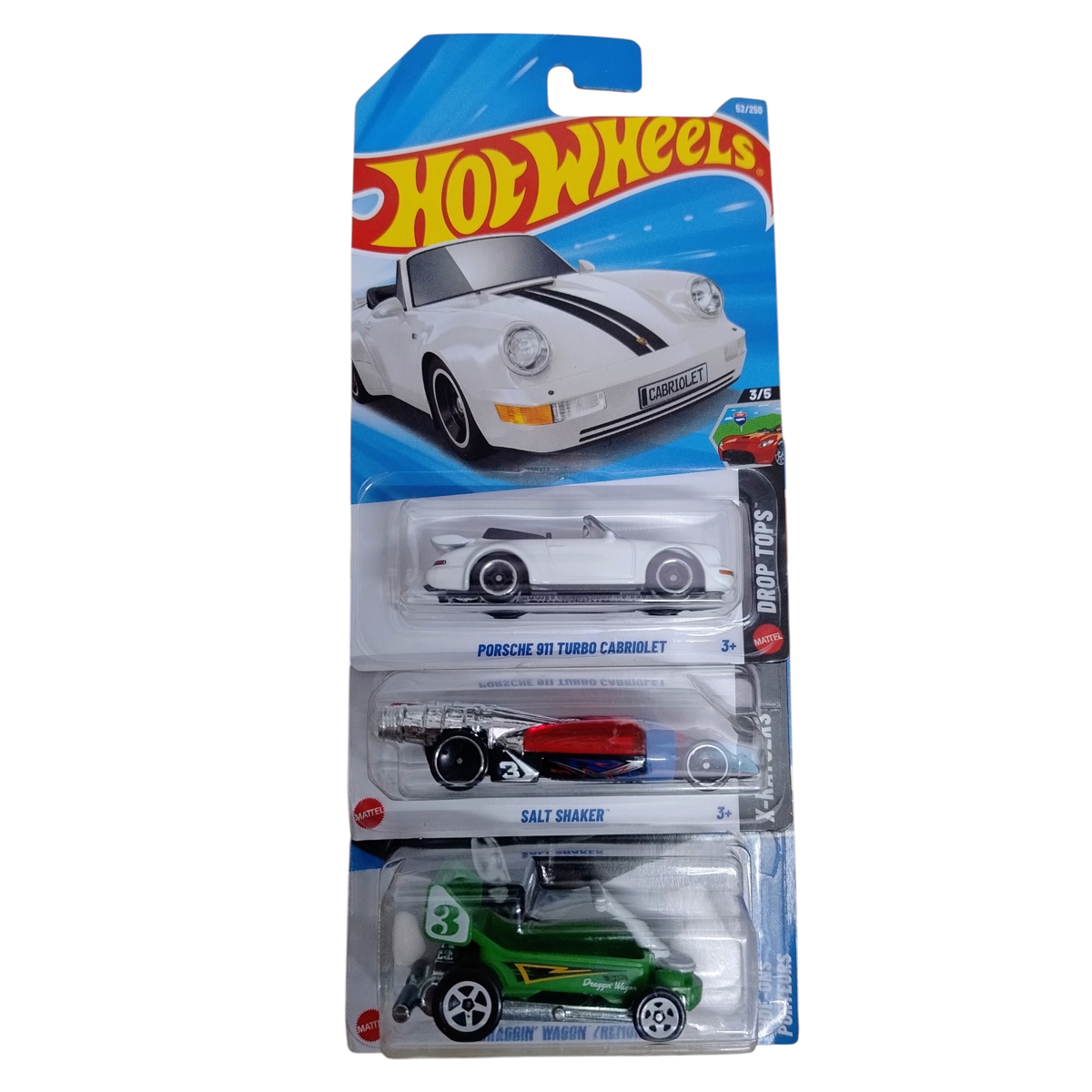 Hot-Wheels-Porsche-911-Turbo-Cabriolet-Pack-of-3