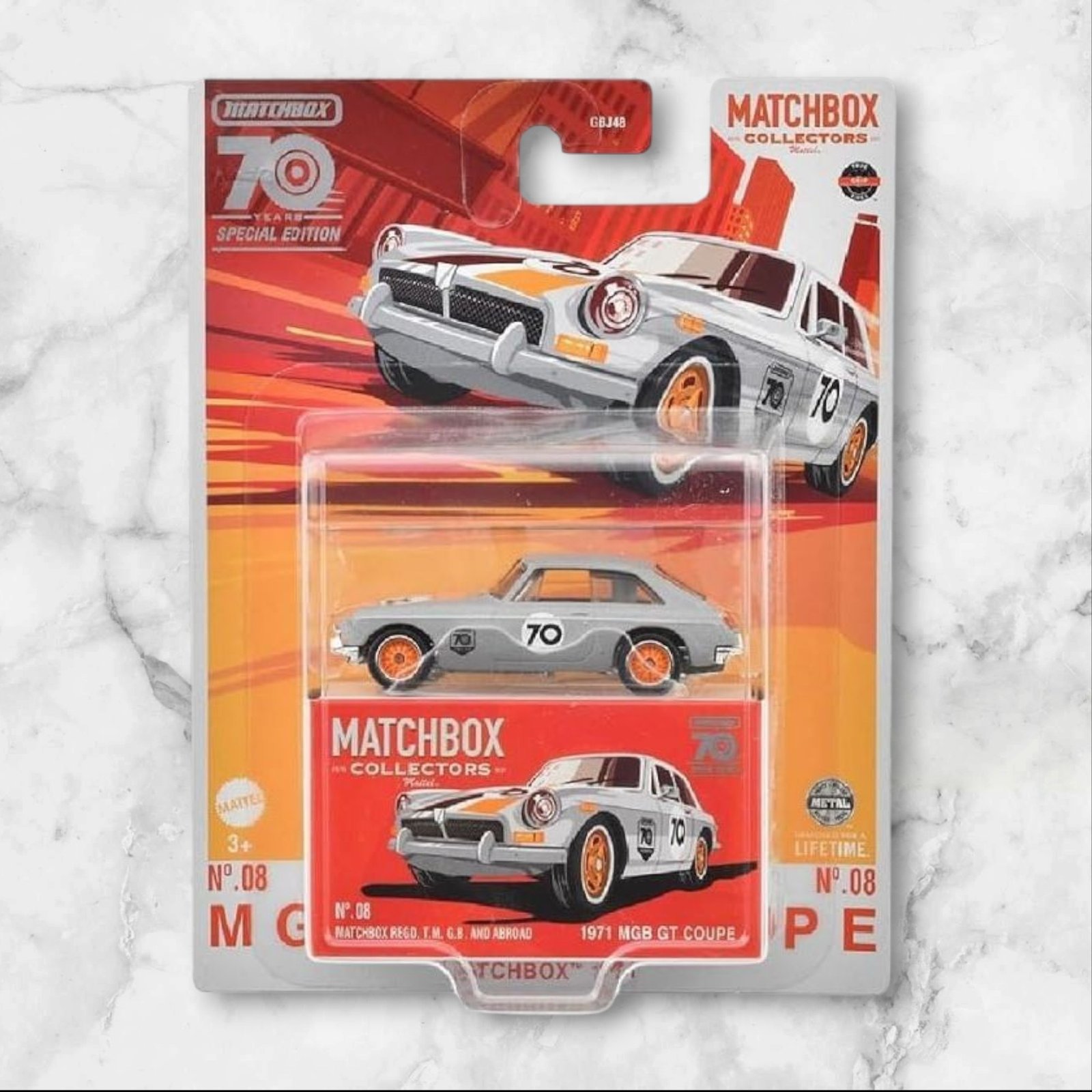 Matchbox 70th Anniversary Special Edition - 1971 MGB GT COUPE (Imported) - Image 1