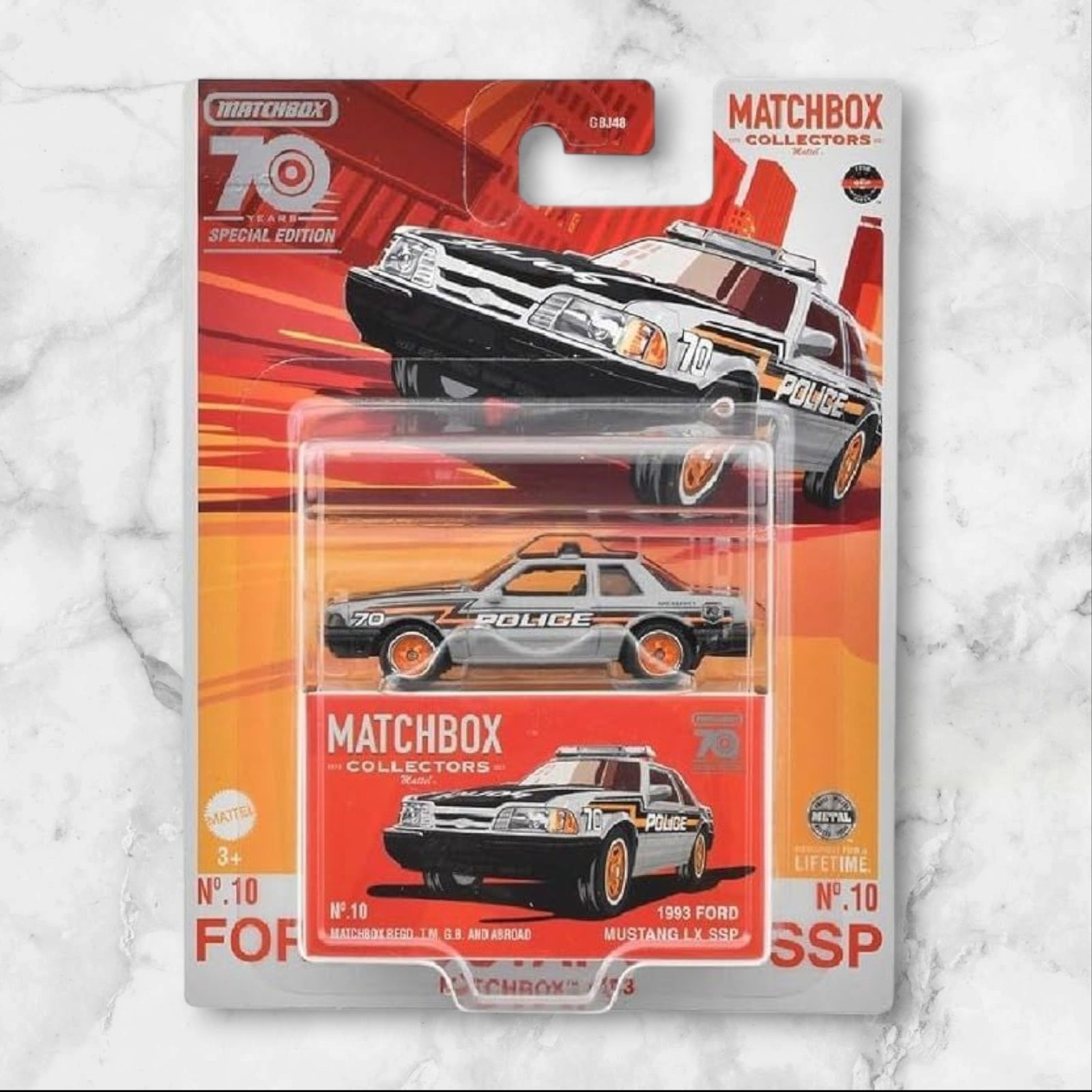 Matchbox 70th Anniversary Special Edition - 1993 FORD MUSTANG LX SSP (Imported) - Image 1