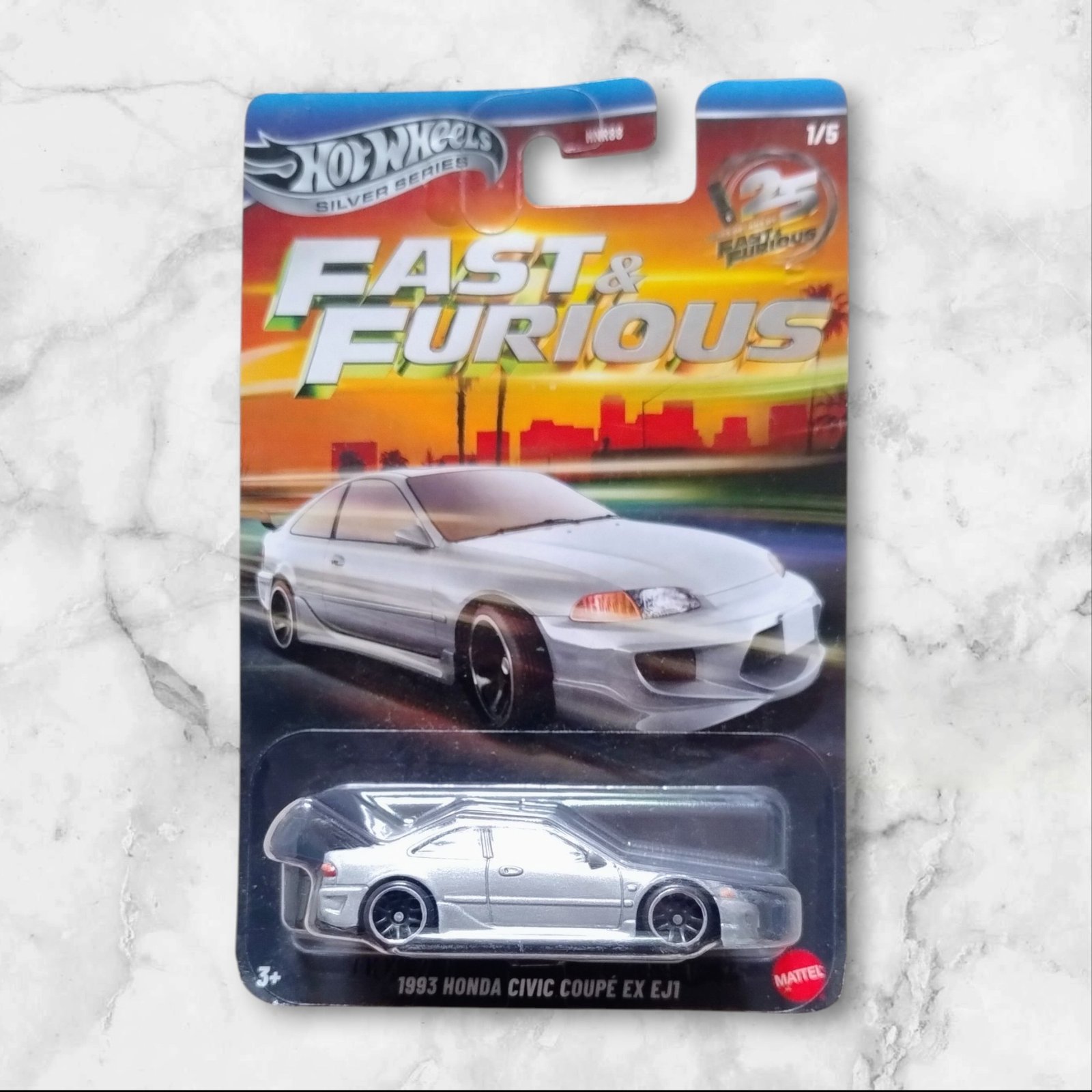 Hot Wheels Fast & Furious 1993 Honda Civic Coupe EX - Image 1